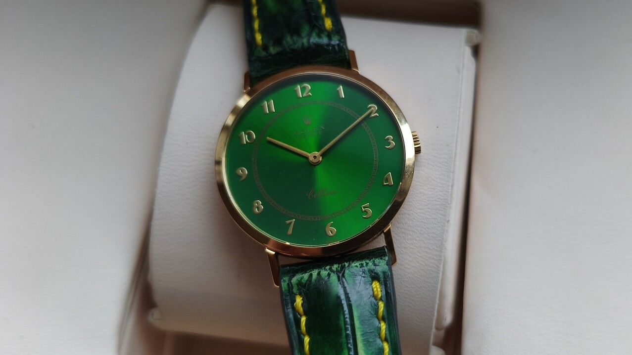 Custom Rolex Cellini 5042 Green