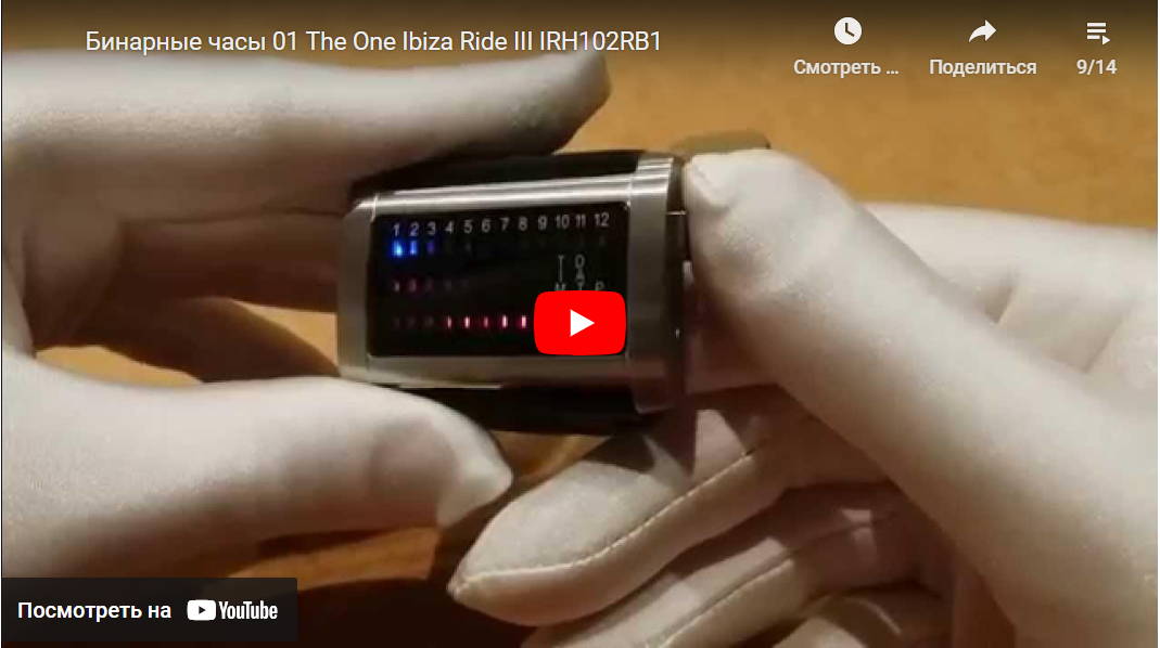Видеообзор бинарных часов 01 The one Ibiza Ride III IRH102RB1