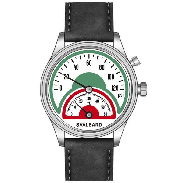 Часы с прыгающим часом Svalbard Time Travel HX24A