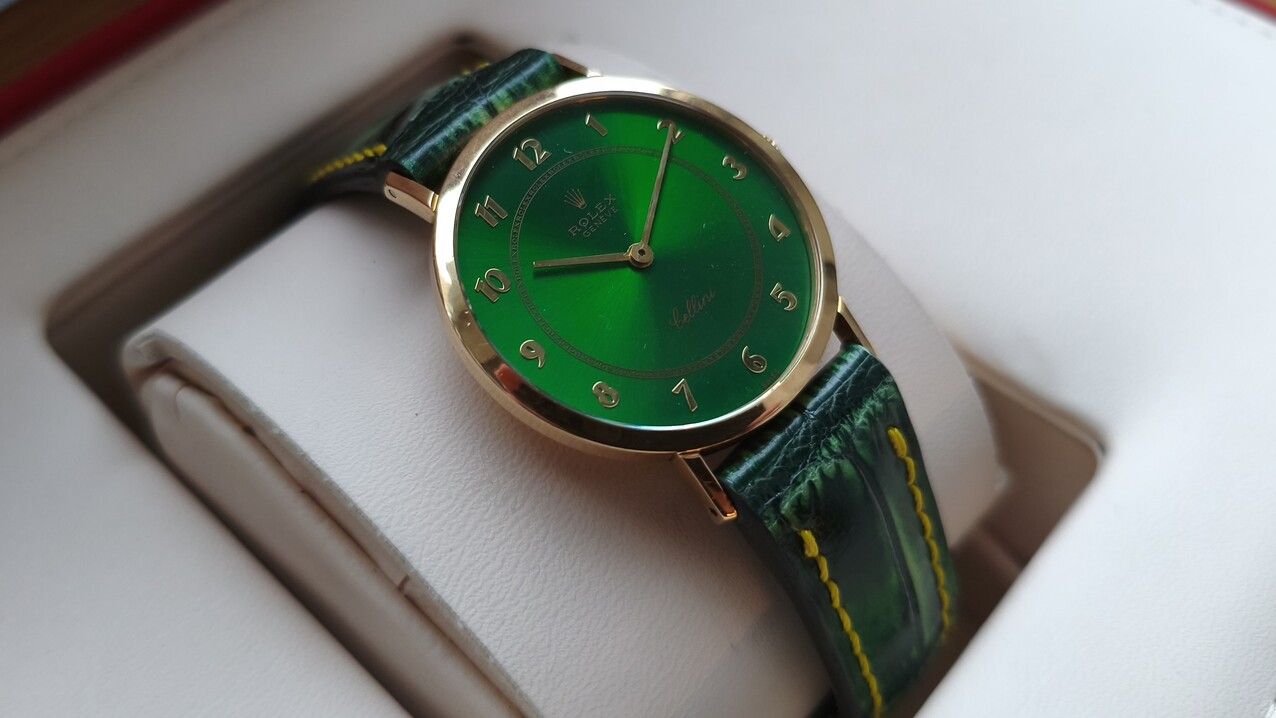 Custom Rolex Cellini 5042 Green