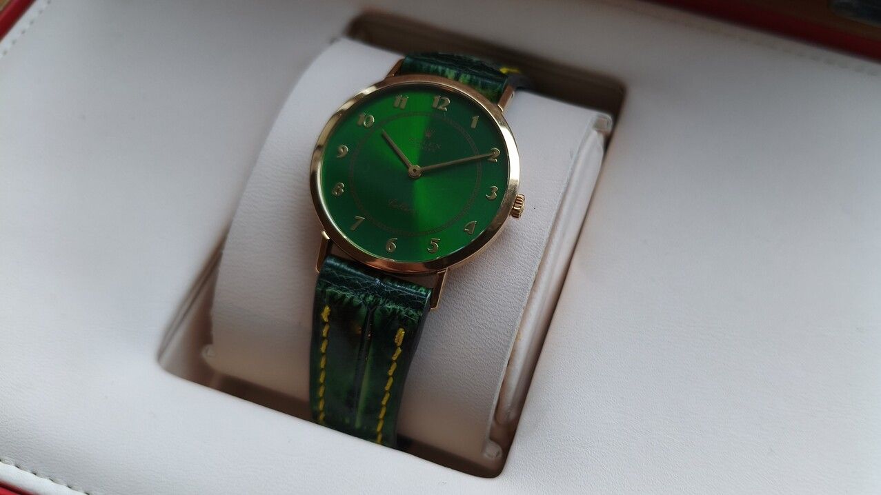 Custom Rolex Cellini 5042 Green