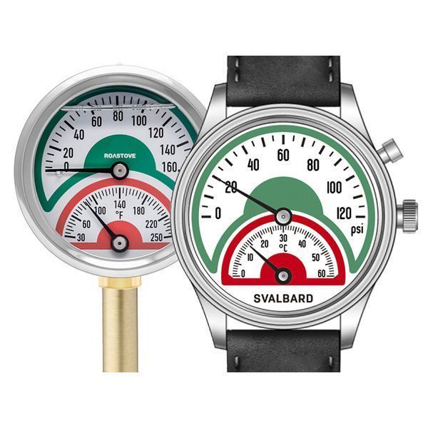 Часы с прыгающим часом Svalbard Time Travel HX24B