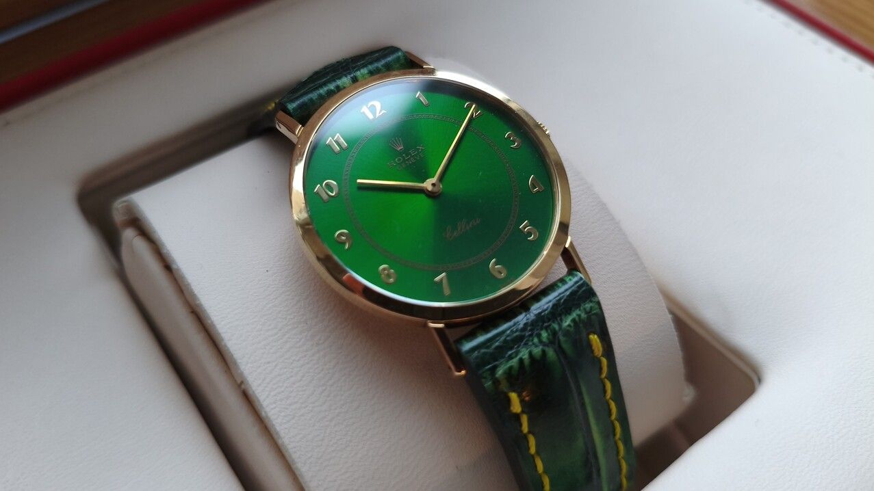 Custom Rolex Cellini 5042 Green