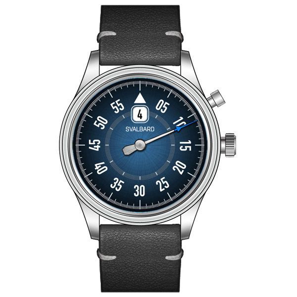 Часы с прыгающим часом Svalbard Time Travel HX18