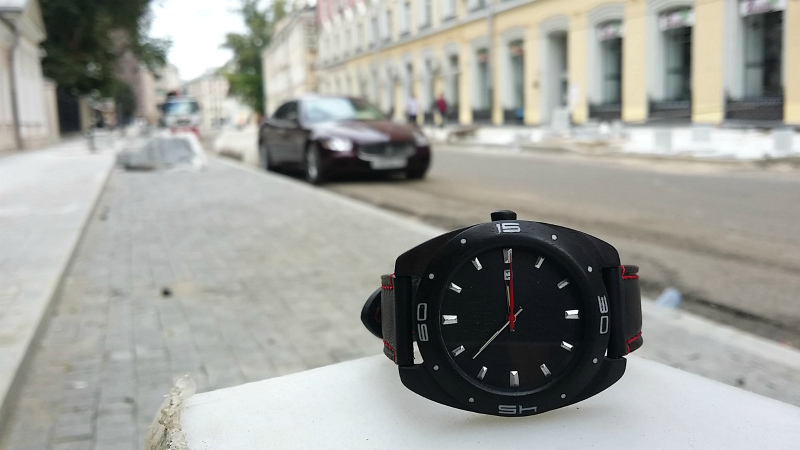 AA Woden Watches Sport Red