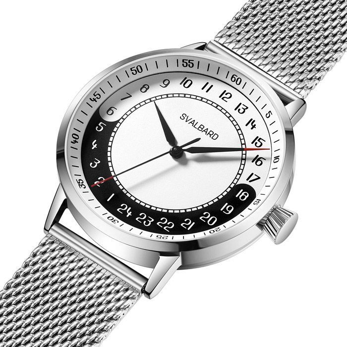 24-часовые часы Svalbard Yin Yang AA53